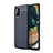Custodia Silicone Morbida In Pelle Cover WL1 per Samsung Galaxy A71 4G A715 Blu