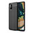 Custodia Silicone Morbida In Pelle Cover WL1 per Samsung Galaxy A71 4G A715 Nero