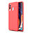 Custodia Silicone Morbida In Pelle Cover WL1 per Samsung Galaxy M40 Rosso