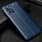 Custodia Silicone Morbida In Pelle Cover WL1 per Xiaomi Redmi Note 10 4G Blu