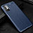Custodia Silicone Morbida In Pelle Cover WL1 per Xiaomi Redmi Note 10 5G Blu