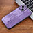 Custodia Silicone Morbida In Pelle Cover YZ2 per Apple iPhone 14 Pro Lavanda