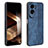 Custodia Silicone Morbida In Pelle Cover YZ2 per Huawei Honor 90 Lite 5G Blu