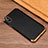 Custodia Silicone Morbida In Pelle L04 per Apple iPhone X Nero