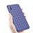 Custodia Silicone Morbida In Pelle per Apple iPhone X Blu