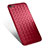 Custodia Silicone Morbida In Pelle W02 per Apple iPhone 6S Plus Rosso