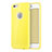 Custodia Silicone Morbida Lucido con Foro per Apple iPhone 6 Giallo