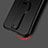 Custodia Silicone Morbida Lucido con Supporto S02 per Apple iPhone 8 Nero