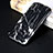 Custodia Silicone Morbida Pattern di Marmo P01 per Apple iPhone Xs Nero