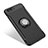 Custodia Silicone Opaca con Anello Supporto per Apple iPhone 8 Plus Nero