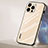 Custodia Silicone Specchio Laterale Cover AT1 per Apple iPhone 13 Pro Max Oro