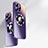 Custodia Silicone Specchio Laterale Cover con Mag-Safe Magnetic per Apple iPhone 15 Pro Max Viola