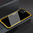 Custodia Silicone Specchio Laterale Cover M01 per Apple iPhone 13 Giallo