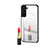 Custodia Silicone Specchio Laterale Cover M01 per Samsung Galaxy S21 FE 5G Argento