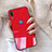 Custodia Silicone Specchio Laterale Cover M02 per Huawei Nova 3e Rosso