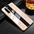 Custodia Silicone Specchio Laterale Cover M02 per Huawei P30 Pro Oro