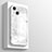 Custodia Silicone Specchio Laterale Cover M05 per Apple iPhone 15 Bianco