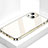 Custodia Silicone Specchio Laterale Cover M09 per Apple iPhone 13 Mini Oro