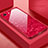 Custodia Silicone Specchio Laterale Cover P01 per Apple iPhone 6 Plus Rosso
