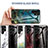 Custodia Silicone Specchio Laterale Cover per Samsung Galaxy S24 Ultra 5G