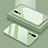 Custodia Silicone Specchio Laterale Cover T03 per Huawei P20 Verde