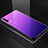 Custodia Silicone Specchio Laterale Sfumato Arcobaleno Cover H01 per Huawei Honor 20S Viola