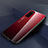 Custodia Silicone Specchio Laterale Sfumato Arcobaleno Cover H01 per Huawei Honor V30 Pro 5G Rosso