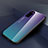 Custodia Silicone Specchio Laterale Sfumato Arcobaleno Cover H01 per Huawei Honor V30 Pro 5G Viola