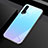 Custodia Silicone Specchio Laterale Sfumato Arcobaleno Cover H01 per Huawei Nova 6 5G