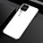 Custodia Silicone Specchio Laterale Sfumato Arcobaleno Cover H01 per Huawei Nova 7i Bianco