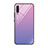 Custodia Silicone Specchio Laterale Sfumato Arcobaleno Cover H01 per Samsung Galaxy A70 Rosa