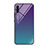 Custodia Silicone Specchio Laterale Sfumato Arcobaleno Cover H01 per Samsung Galaxy A70S Viola