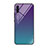 Custodia Silicone Specchio Laterale Sfumato Arcobaleno Cover H01 per Samsung Galaxy A90 5G Viola