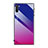 Custodia Silicone Specchio Laterale Sfumato Arcobaleno Cover H01 per Samsung Galaxy Note 10 Rosa Caldo