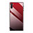 Custodia Silicone Specchio Laterale Sfumato Arcobaleno Cover H01 per Samsung Galaxy Note 10 Rosso