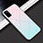 Custodia Silicone Specchio Laterale Sfumato Arcobaleno Cover H02 per Huawei Honor V30 Pro 5G