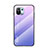 Custodia Silicone Specchio Laterale Sfumato Arcobaleno Cover H02 per Xiaomi Mi 11 5G Lavanda