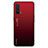 Custodia Silicone Specchio Laterale Sfumato Arcobaleno Cover JM1 per OnePlus Nord CE 5G Rosso