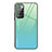 Custodia Silicone Specchio Laterale Sfumato Arcobaleno Cover JM1 per Xiaomi Redmi 10 (2022) Azzurro