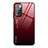 Custodia Silicone Specchio Laterale Sfumato Arcobaleno Cover JM1 per Xiaomi Redmi 10 (2022) Rosso