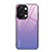 Custodia Silicone Specchio Laterale Sfumato Arcobaleno Cover JM2 per OnePlus Ace 2V 5G Lavanda