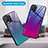 Custodia Silicone Specchio Laterale Sfumato Arcobaleno Cover JM2 per Realme 8 Pro