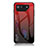 Custodia Silicone Specchio Laterale Sfumato Arcobaleno Cover LS1 per Asus ROG Phone 7 Ultimate Rosso