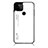 Custodia Silicone Specchio Laterale Sfumato Arcobaleno Cover LS1 per Google Pixel 5a 5G Bianco