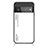 Custodia Silicone Specchio Laterale Sfumato Arcobaleno Cover LS1 per Google Pixel 6 Pro 5G Bianco