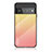 Custodia Silicone Specchio Laterale Sfumato Arcobaleno Cover LS1 per Google Pixel 6 Pro 5G Giallo