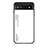 Custodia Silicone Specchio Laterale Sfumato Arcobaleno Cover LS1 per Google Pixel 6a 5G Bianco