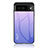 Custodia Silicone Specchio Laterale Sfumato Arcobaleno Cover LS1 per Google Pixel 7a 5G Lavanda