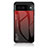 Custodia Silicone Specchio Laterale Sfumato Arcobaleno Cover LS1 per Google Pixel 7a 5G Rosso