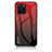 Custodia Silicone Specchio Laterale Sfumato Arcobaleno Cover LS1 per Huawei Enjoy 50z Rosso